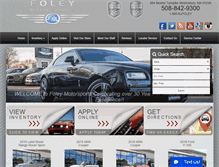 Tablet Screenshot of foleymotorsports.com